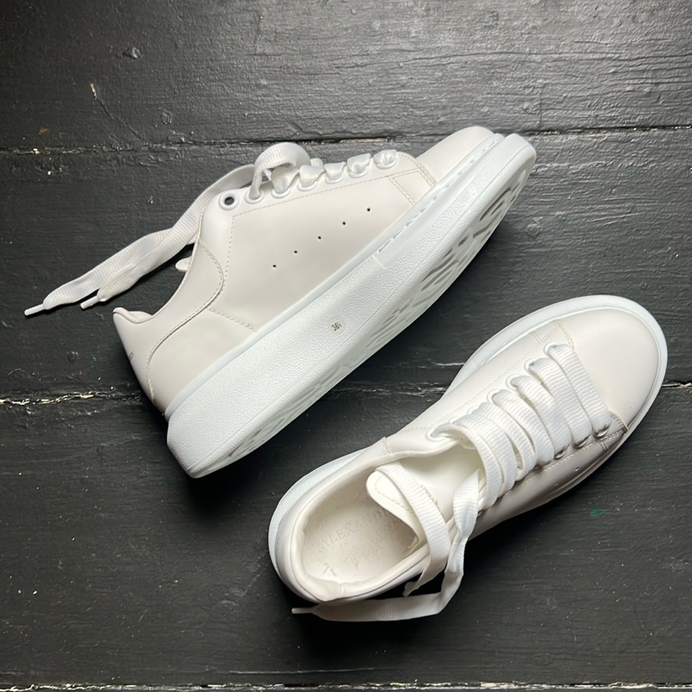 Alexander McQueen oversized white sneakers
